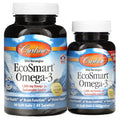 Carlson Labs EcoSmart Omega-3, 1000mg Natural Lemon 90 + 30 Softgels