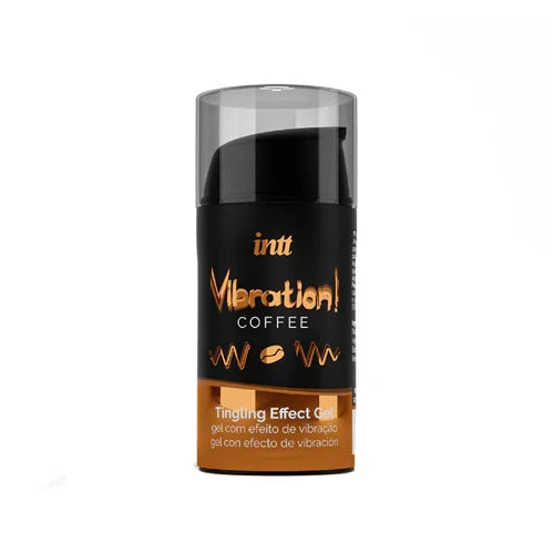 Gel INTT Vibration! Coffee, pentru stimulare si excitare, senzatie vibranta, Unisex, 15 ml