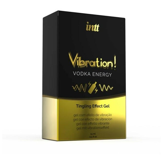 Gel INTT Vibration! VODKA ENERGY, pentru stimulare si excitare, cu efect de incalzire,Unisex,15 ml