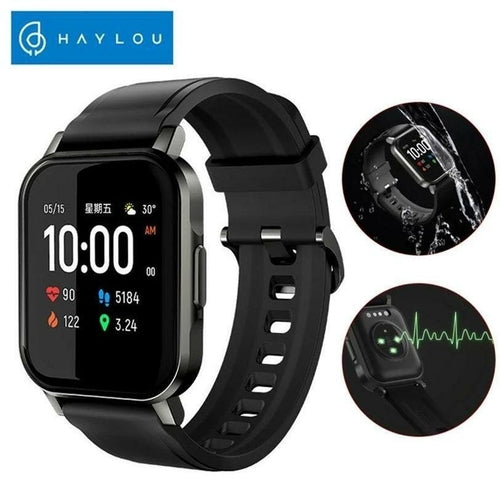 Haylou LS02 Bluetooth 5.0 Smart Watch Sport Metal Round Case Heart