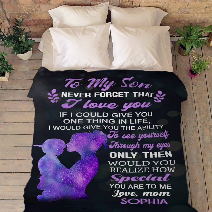"How Special You Are To Me" Customized Blanket For Son