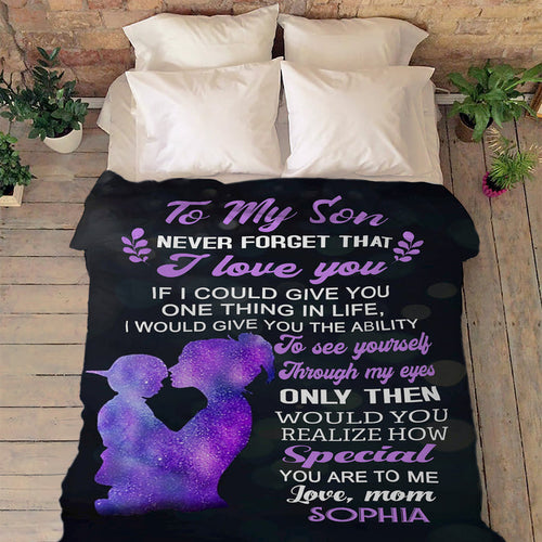 "How Special You Are To Me" Customized Blanket For Son