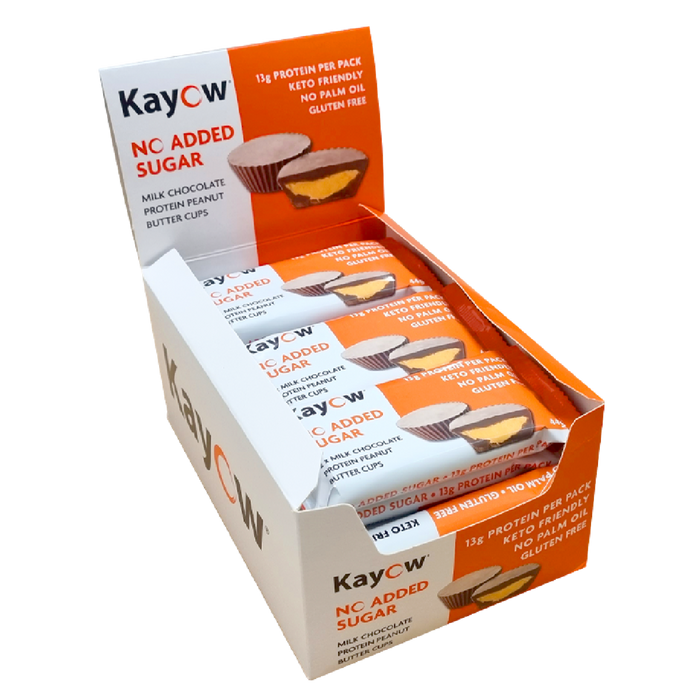 Kayow Nutrition High Protein No Added Sugar Peanut Butter Cups 12 x 44g