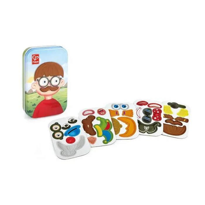 Encourage creativity and learning with the Magnetic Funny Face, designed for children aged 3 and up. This compact, portable toy features 29 magnetic elements including male and female faces, hats, hairstyles, and glasses, perfect for endless mix-and-match fun. Ideal for car journeys and on-the-go play, it helps develop hand-eye coordination, storytelling skills, and color recognition while allowing little ones to explore dressing styles in an engaging way.