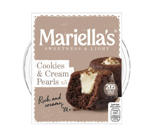 Mariella’s Cookies & Cream Pearls (6 pack x 5 cakes)
