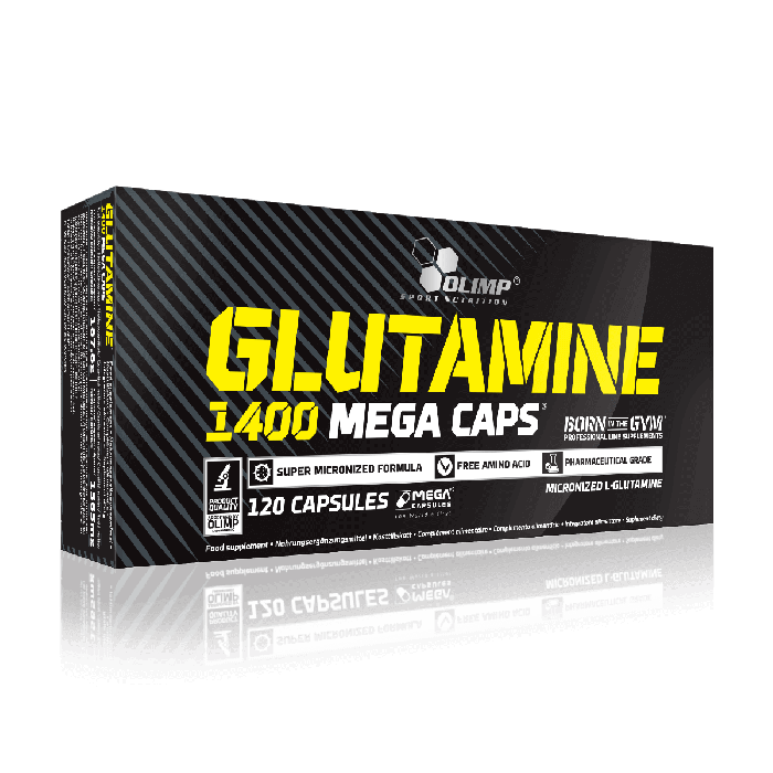 Olimp Nutrition Glutamine Mega Caps 120 Caps - gymstop