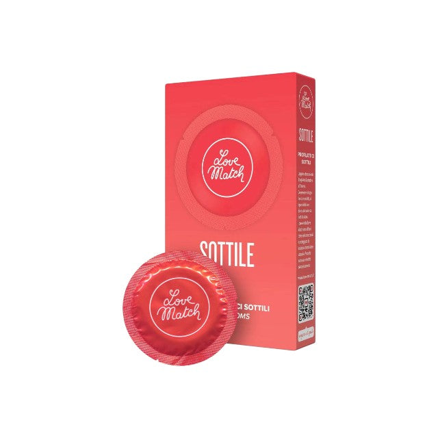 Prezervative LOVE MATCH Sottile, din latex natural, subțiri, diametru 53 mm, 6 buc