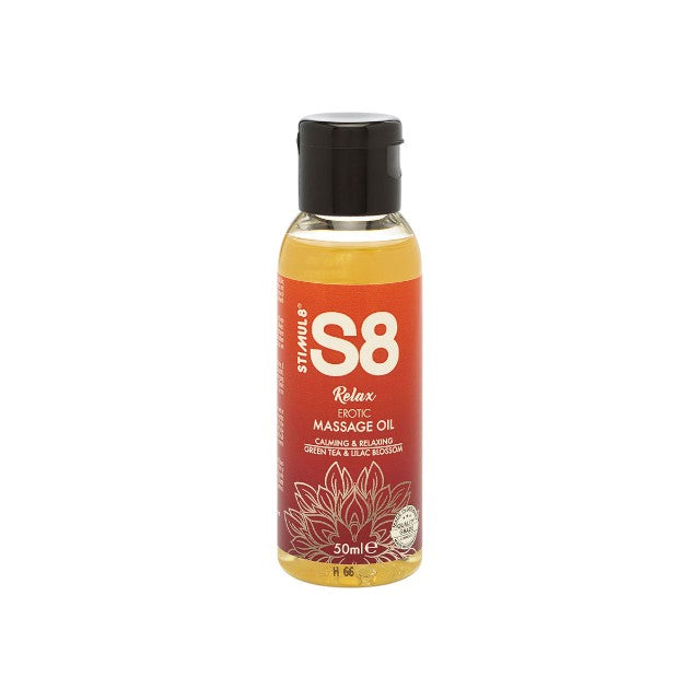 Set 3 uleiuri de masaj S8 Erotic Massage Oil, efect afrodiziac, cu ulei de Jojoba și de migdale, diverse arome, 3 x 50 ml