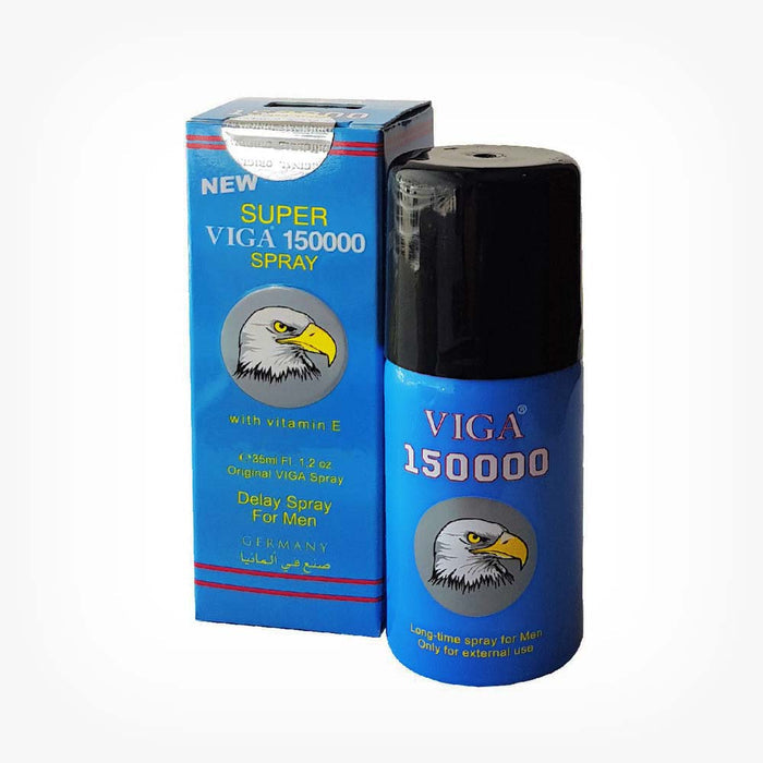 Spray SUPER VIGA 150000 Blue - Delay Spray for Men, pentru întârzierea ejaculării, cu vitamina E, 45 ml