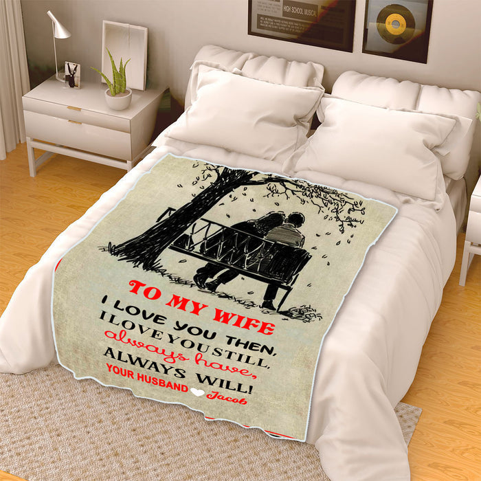 "To My Wife I Love You Forever" Custom Blanket