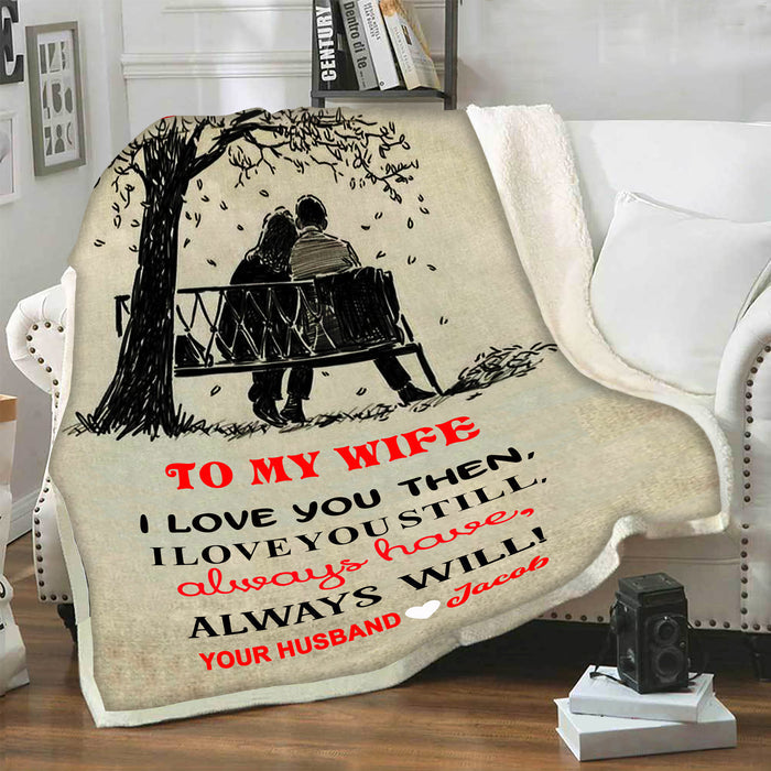 "To My Wife I Love You Forever" Custom Blanket