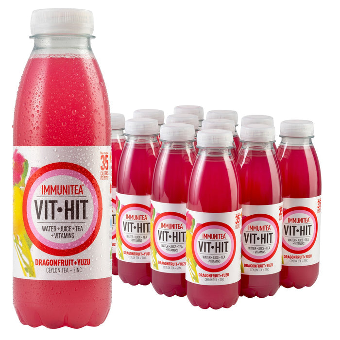 VITHIT Immunitea Dragonfruit & Yuzu 12 x 500ml
